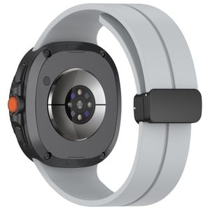 Samsung Galaxy Watch8 44mm Urrem, Silikone - Lysegrå