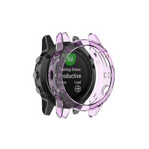Garmin Fenix 5/5 Plus Case in TPU - Transparent Purple