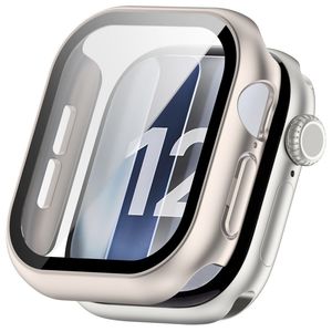 Apple Watch 12 46mm Cover med skærmbeskyttelse i hærdet glas - Sølv