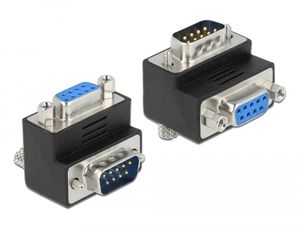 Delock D-Sub 9-pins hann-til-hunn-adapter - 270° vinklet