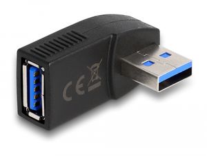 Delock USB 3.0 uros-naaras -kulmasovitin 270° – musta