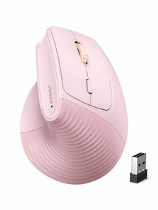 UGREEN Ergonomic Vertical Wireless Mouse 57° – Pink