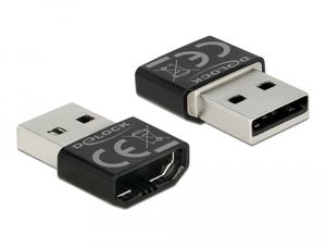 Delock adapter HDMI-A hona till USB-A hane – svart