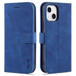AZNS Anti-Fall Wallet Cover for iPhone 14 cover - Blue