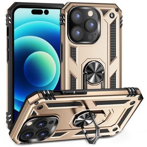 iPhone 14 Pro Max Soft TPU Hard PC Back Case - Gold