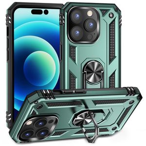 iPhone 14 Pro Max Rotary Kickstand Smartphone Case - Blackish Green