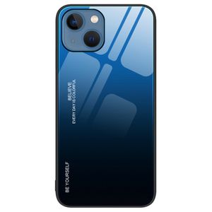iPhone 14 Plus Gradient Color Design Case - Blue/Black
