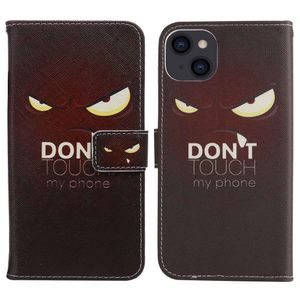 iPhone 14 Magnetic Stand Wallet Cover - Eyes