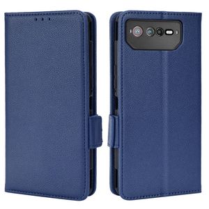 Asus ROG Phone 6 5G/ Phone 6 Pro 5G PU Leather Etui - Mørkeblå