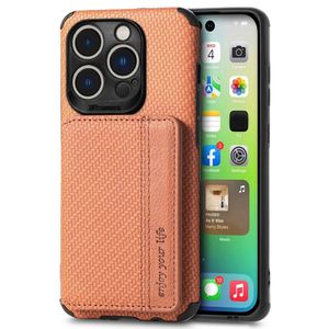 iPhone 14 Pro Max TPU case with a stand - Brown