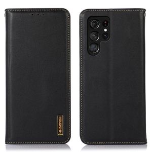 KHAZNEH Genuine Leather Samsung Galaxy S23 Ultra cover - Black