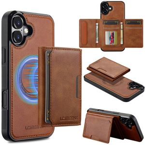 LC.IMEEKE iPhone 17 MagSafe case with wallet - Brown
