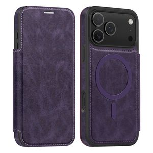 iPhone 18 Pro Max/17 Pro Max MagSafe Lompakkokotelo - Tummanvioletti