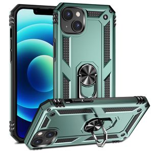 IPhone 15 Plus case with a magnetic holder - Green