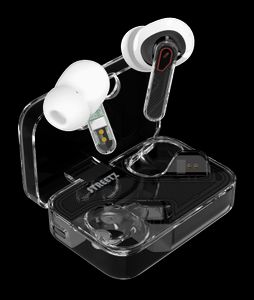 Streetz True Wireless-hörlurar med dubbla mikrofoner ENC - Transparent