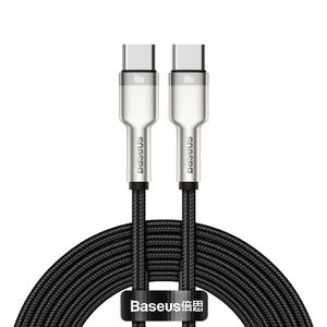 Baseus Cafule Series Metal Data USB-C / USB-C 100W kabel 2 m sort
