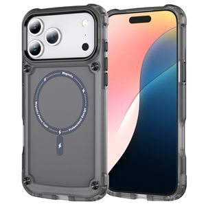 iPhone 17 Pro Max MagSafe-yhteensopiva Kuori - läpinäkyvä musta