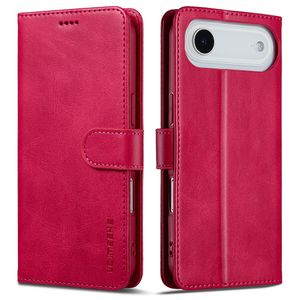 LC.IMEEKE iPhone 17 Air Pung-etui med Stander – Lyserød