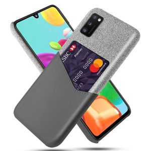 KSQ Samsung Galaxy A41 Cover med Kortplads - Grå