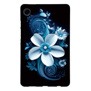 Samsung Galaxy Tab A11/A9 Cover med tryk - Blå Blomster