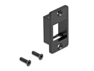 Delock keystone-holder til kabinet- og panelmontering - sort