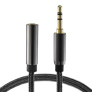 AUX 3.5mm Extension Cable, male - female, 3m - Black