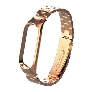 Stainless Steel Watchband for Xiaomi Mi Band 5 & Mi Band 6 - Rose Gold