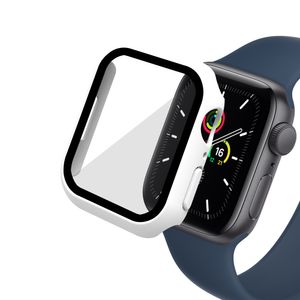 Apple Watch 8 & 7 45mm kuori + näytönsuoja 2-in-1 - Valkoinen