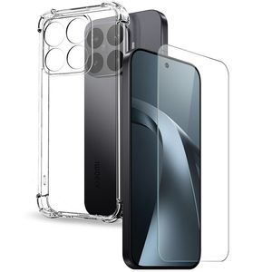 NORTHJO Xiaomi 17T Deksel og skjermbeskytter i sett - Transparent