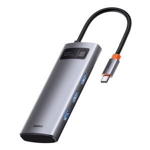 Baseus Metal Gleam Series 5-i-1 USB-C hub med HDMI og hurtiglading