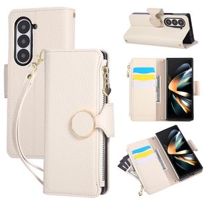 Samsung Galaxy Z Fold7 5G Skal med rem - Beige
