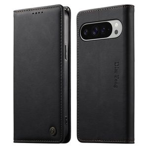 DIETFENG DF-019 Google Pixel 11 Pro XL LommebokCover RFID blokkering - Svart