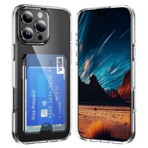 iPhone 16 Pro Max Case Card Holder – Transparent