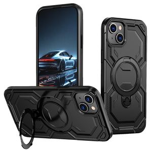 iPhone 13 Magnetic Ring Kickstand Case - Black