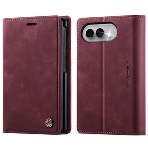 CASEME iPhone Duo Lompakkokotelo RFID-suojauksella - Punainen