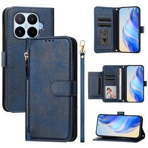 Xiaomi 17T Pro Lompakkokotelo vetoketjulla - Sininen