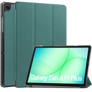 Samsung Galaxy Tab A11 Plus/A9 Plus Flip Cover – Sortgrøn