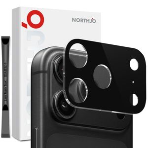 NORTHJO iPhone 18 Pro Max Linssinsuoja 3D Karkaistu Lasi - Musta