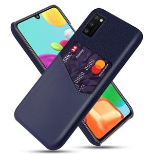 KSQ Samsung Galaxy A41 Cover med Kortplads - Blå