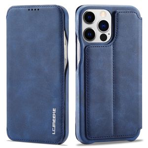 LC.IMEEKE iPhone 14 Pro Max Wallet Cover Magnetic - Blue