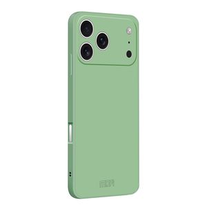 MOFI iPhone 18 Pro Max Kuori Silikoni - Matcha Green