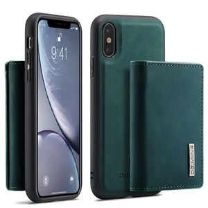 DG.MING iPhone X/XS Lompakkokuori Magneettikiinnityksellä - Vihreä