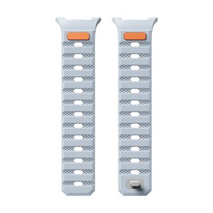 Samsung Galaxy Watch9/9 Classic/8/8 Classic Magnetisk silikon klokkerem - Lys grå