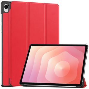 Samsung Galaxy Tab S12 Plus Slimmat Tri-fold stativfodral - Röd