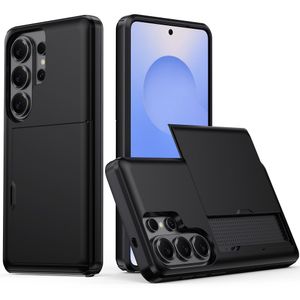 AMORUS Samsung Galaxy S26 Ultra Plånboksskal Korthållare - Svart