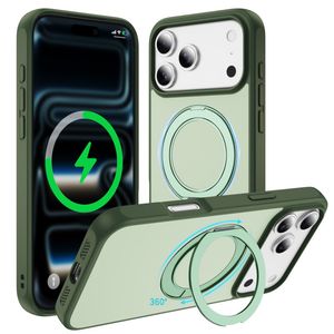 iPhone 18 Pro/17 Pro MagSafe Deksel med ringstøtte - Grønn