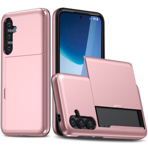 Samsung Galaxy S25 FE Deksel med Kortspor - Rose gull