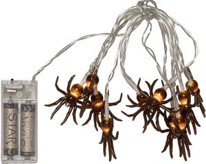 LED Lichtslinger Halloween Spinnen 10 LED 135cm met Timer