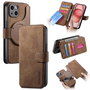 Caseneo MW-03 iPhone 13 Wallet Cover – Brown