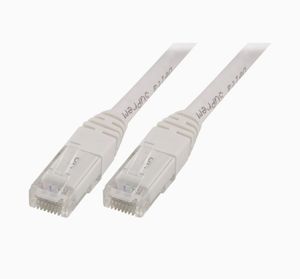 DELTACO U/UTP Cat5e Patchkabel 2m - Vit